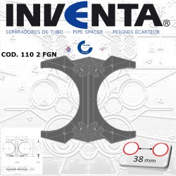 separador de tubo; pipe spacer: peigme écarteur  Ø 110