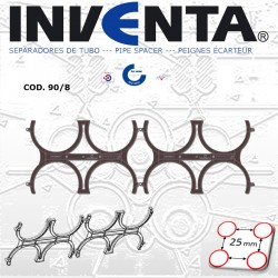 separador de tubo; pipe spacer: peigme écarteur  Ø 90