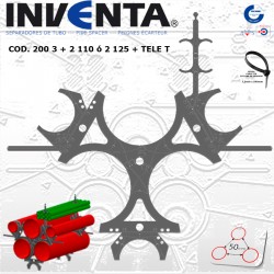 separador de tubo; pipe spacer: peigme écarteur  Ø 200/3